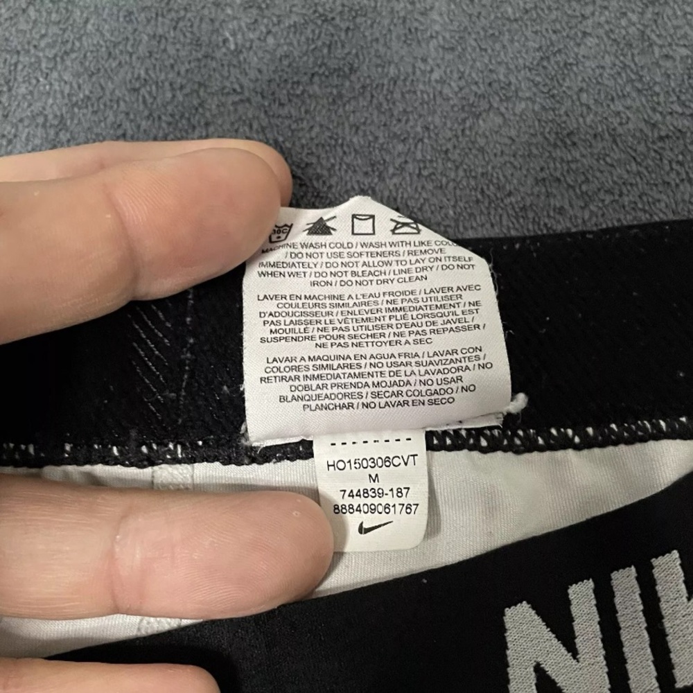 Nike Pro Dri-Fit Tight Leggings Womens M StayCool Black & White Mezzo Print Pant - Picture 6 of 7